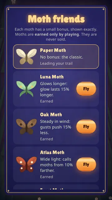 The moth friends screen
