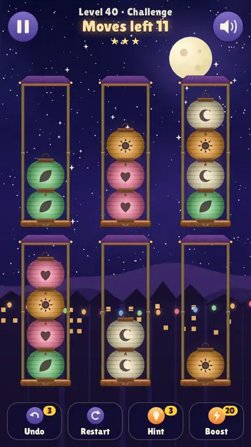 Colorblind mode with a distinct symbol on every color